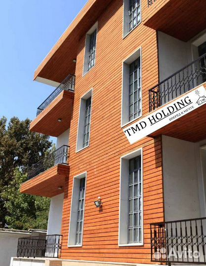 Планкен косой для фасада из термососны 18*140