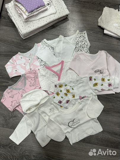 Вещи пакетом на девочку 56-68 размер