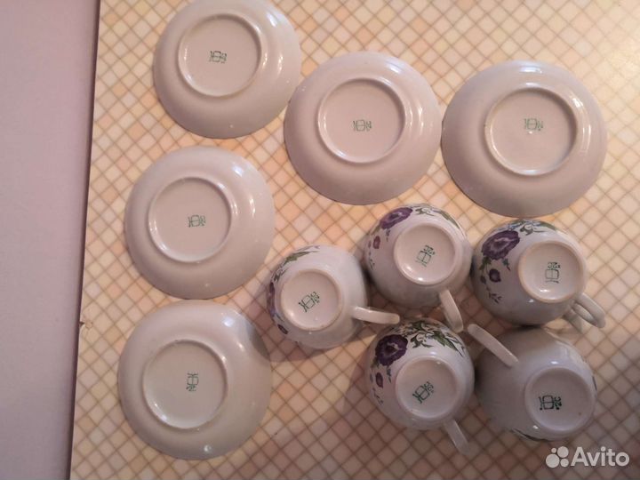 5 шт Чайные пары СССР маки Туймазы