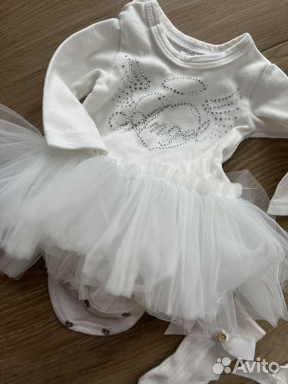 Платье - боди 62 для девочки малышки