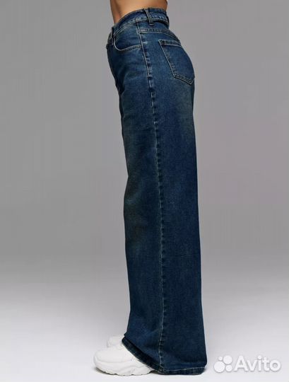 Джинсы багги женские