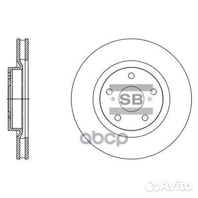 Диск тормозной передний toyota camry saloon sd4