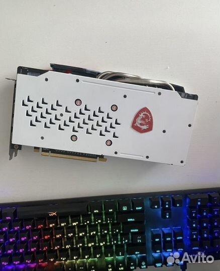 Msi rx 580 8 gb gaming X White кастом