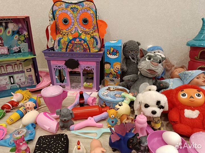 Огромный пакет игрушек для девочки