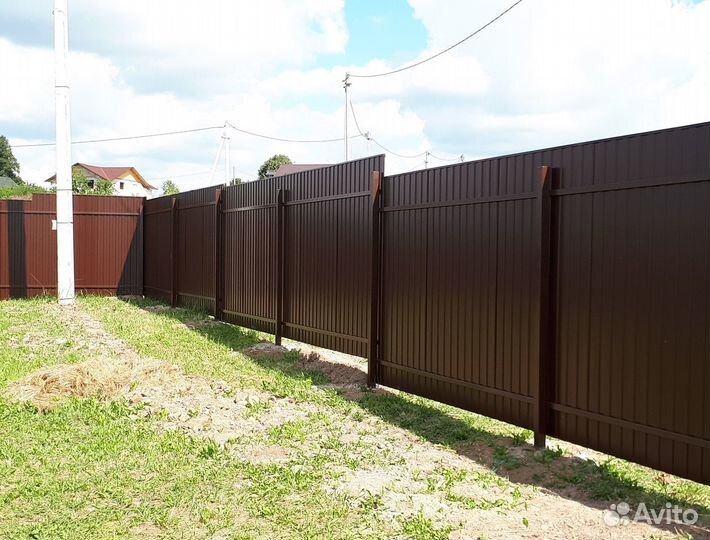 Забор металлический замер бесплатно быстро