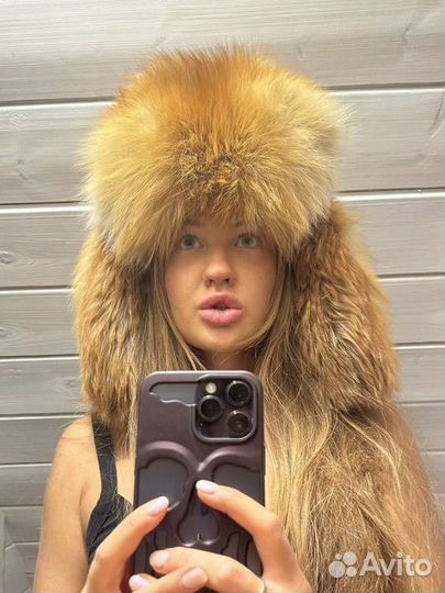 Шапка ушанка y2k винтаж