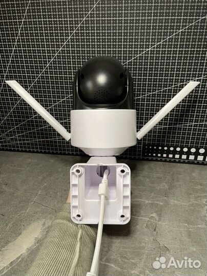 Уличная Wi-Fi камера два объектива с сигнализацией