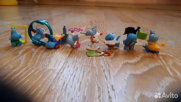 Фигурки киндер леди баг, бегемоты, миньоны, тролли