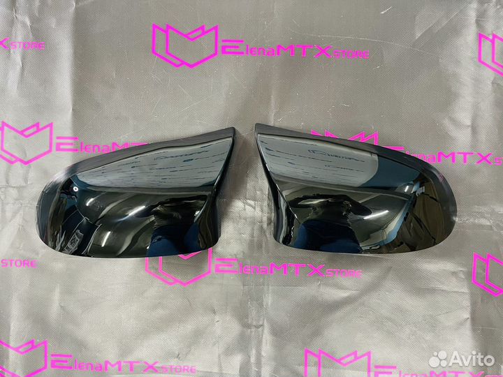 Накладки на зеркала BMW X6 F16 X5 F15 черный гляне
