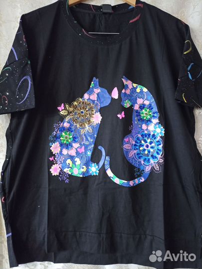 Футболка женская яркий принт