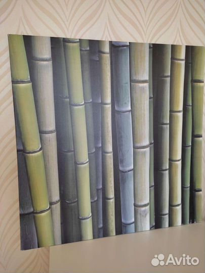 Картина Бамбук икея на холсте