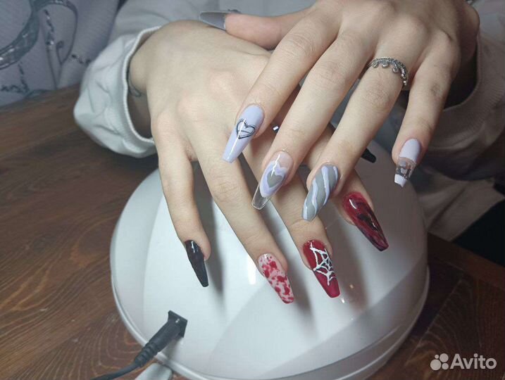 Наращивание ногтей на дому