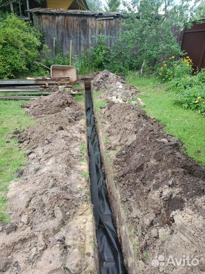Копка траншей вручную