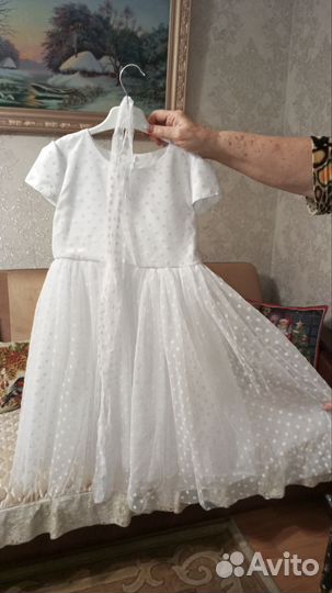 Платье для девочки, размер 116-122