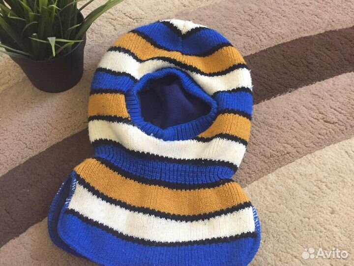 Шапка шлем на 2-3 годика