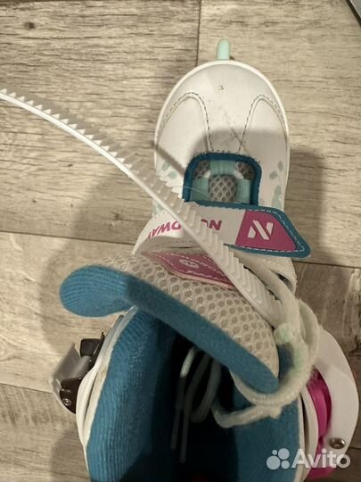 Коньки фигурные раздвижные утепленные детские