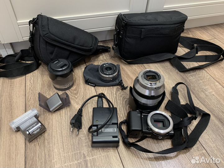 Фотоаппарат Sony Alpha NEX-5N Kit,объективы,вспышк