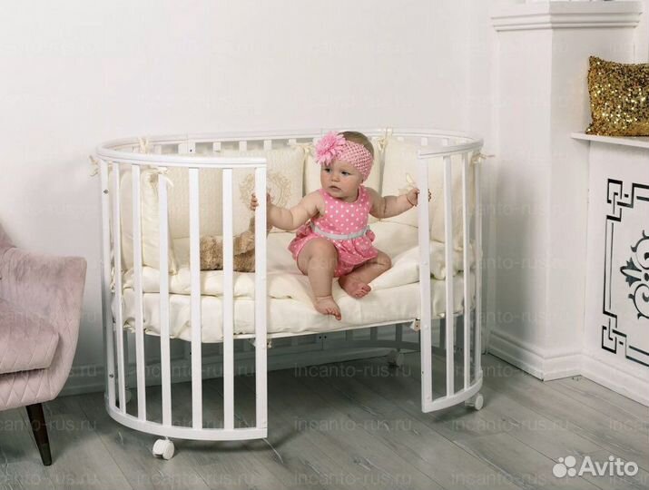 Кроватка трансформер из Бука 9в1