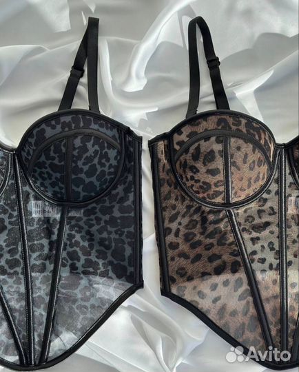 Корсеты сеточка леопард