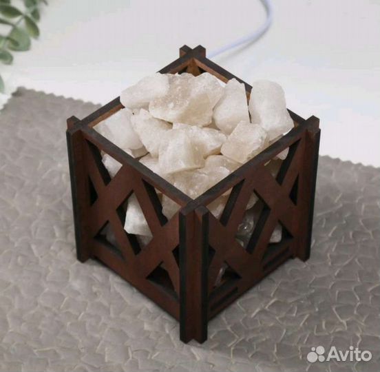 Солевая лампа корзина большая 