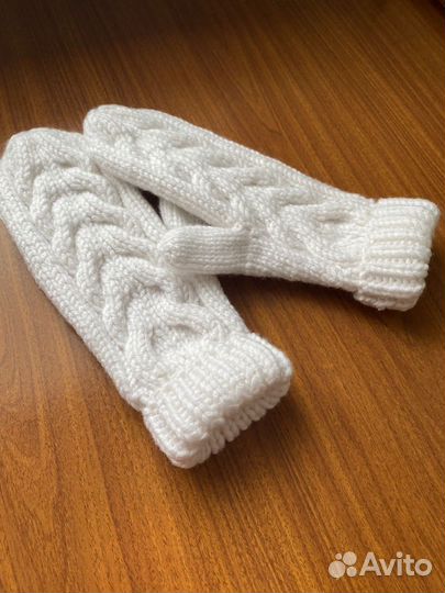 Варежки вязаные ручной работы