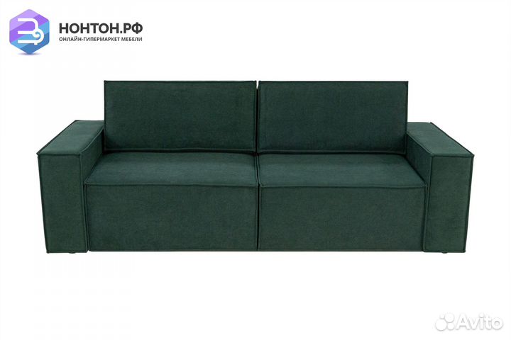 Диван еврокнижка Лофт зеленый