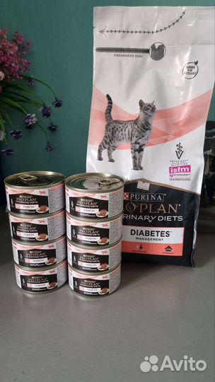 Сухой и влажный Корм для кошки. Диабет. Лечебный
