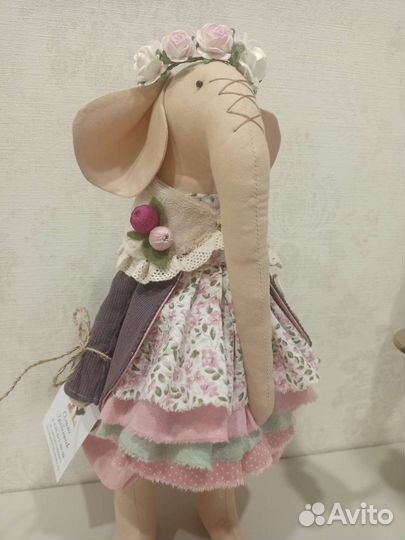 Слон игрушка ручной работы