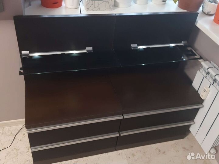 Две прикроватные тумбы Лазурит + кровать