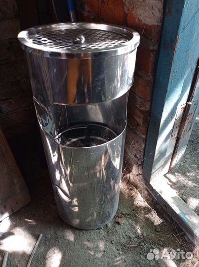 Мусорный бак из нержавейки с Пепелницей