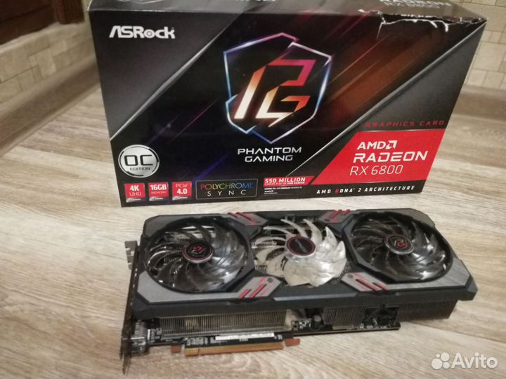Видеокарта AMD RX 6800 16г