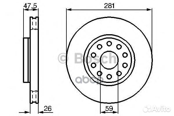 Диск тормозной alfa romeo: 166 98- lancia: KAP