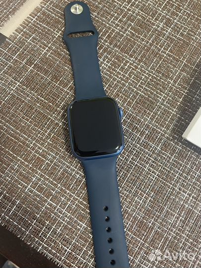 Часы apple watch 7 45 mm blue