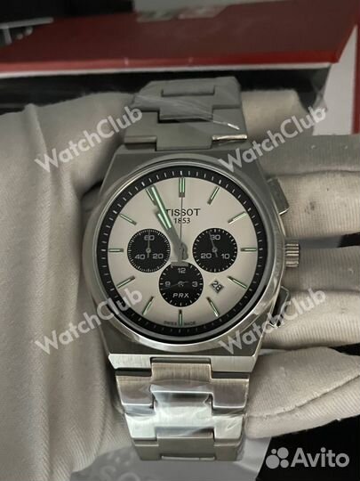 Мужские часы Tissot PRX с подсветкой стрелок