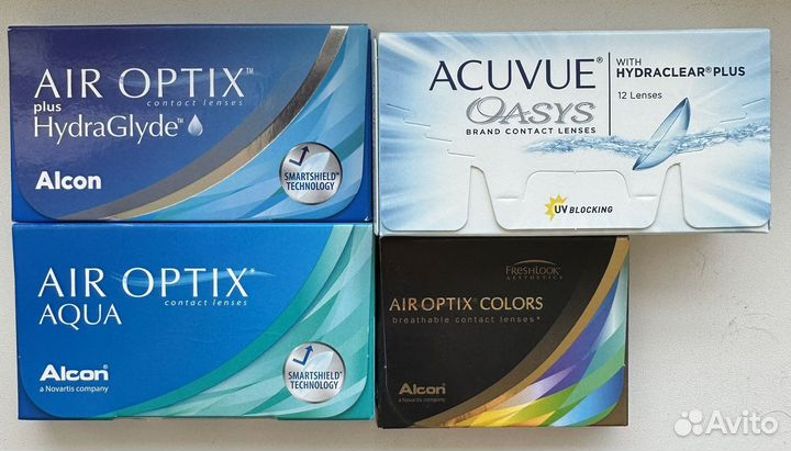 Линзы контактные Alcon разные -1