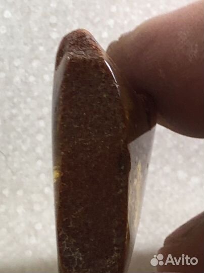 Янтарь с инклюзом куриный бог