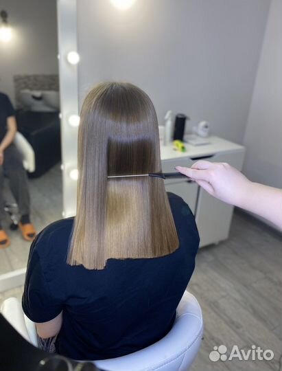 Кератиновое выпрямление волос ботокс spa уход