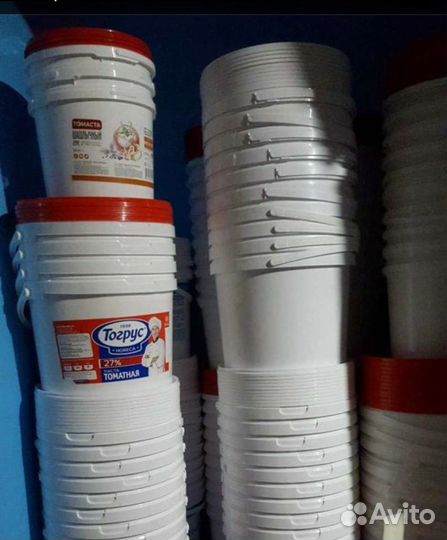 Ведра пластиковые с крышкой 5л