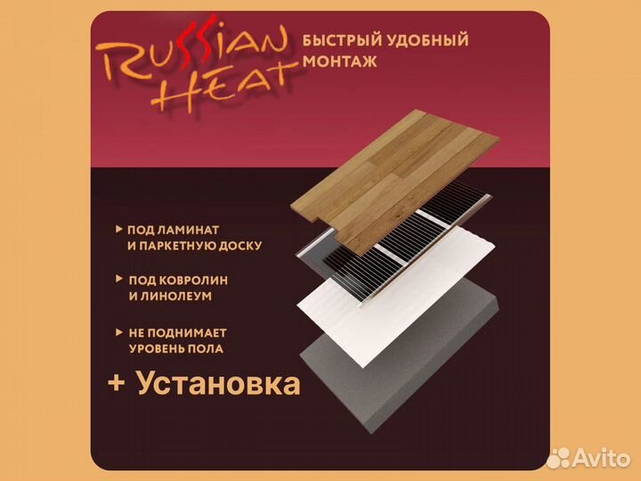 Нагревательная пленка Russian Heat 20 м