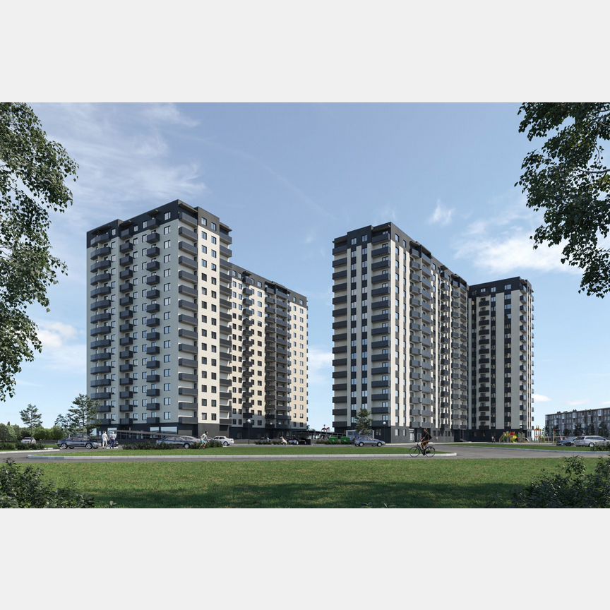2-к. квартира, 59,6 м², 4/16 эт.