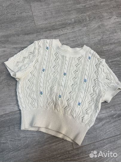 Вязаный топ