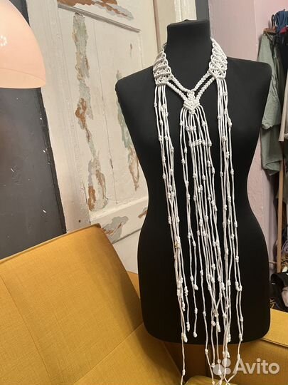 Макраме повязка на голову.украшение для волос