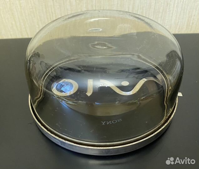 Ваза стекло с металлическим ободком СССР