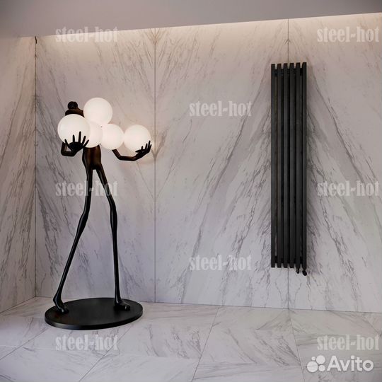 Вертикальный радиатор Белый радиатор отопления