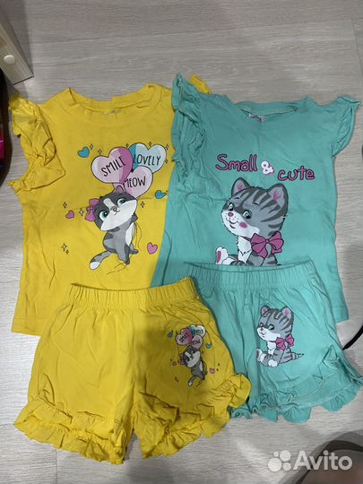 Вещи пакетом на девочку 98