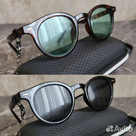 Солнцезащитные очки с чехлом и цепочкой новые