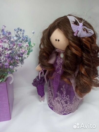 Кукла интерьерная Тыквоголовочка