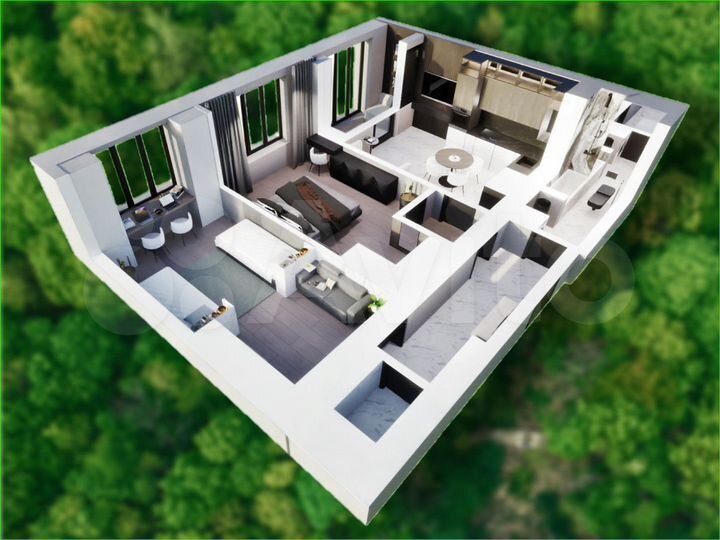 2-к. квартира, 76,6 м², 2/17 эт.