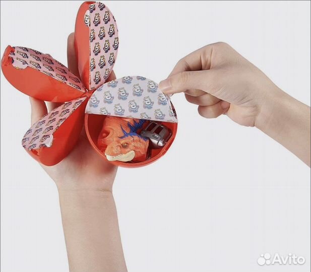 Игрушка сюрприз zuru 5 surprise Dino strike Hunt