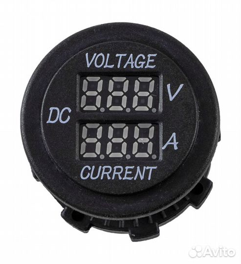 Вольтметр цифровой 6-30 В и амперметр, 0-10А AES11